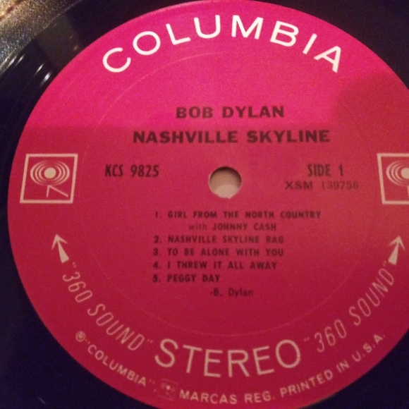 BOB DYLAN 1969 NASHVILLE SKYLINE VINYL - Picture 10 of 10